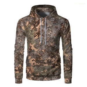 Wholesale Hunting Outdoor <b>Camo</b> Men Hoodie High Quality Custom Logo Hunting Hoodie - Product Image 4