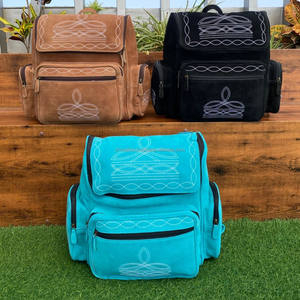 Sac à dos multifonctionnel en cuir suédé de haute qualité d'usine avec sac à dos pour femmes pour ordinateur portable de luxe portable de grande capacité - Product Image 4