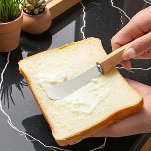 Stainless Steel Sheepsfoot Knife Wood Handle 0.6mm Thickness Kitchen Utility Blade Straight Edge DIY Crafting <b>Tool</b> - Product Image 3