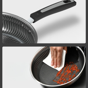 Deluxe Hard Anodized Saute Pan With Triple Layer <b>Nonstick</b> Surface Oven Safe Design Cool Touch Grip Handle - Product Image 3