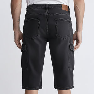 Pantalones Cortos de Mezclilla para Hombre, Estilo Jorts, Corte Holgado, Algodón Grueso, Hasta la Rodilla, Proveedor Mayorista de Moda, Personalizados OEM - Product Image 2