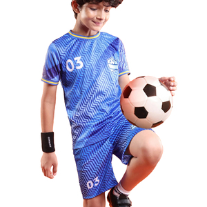 Conjunto de Camiseta y Pantalones Cortos de Fútbol para Niños, Uniforme de Fútbol Personalizado por Sublimación, Ropa Deportiva para Equipos Infantiles, Ropa Deportiva Juvenil - Product Image 1