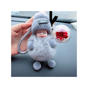Cute Plush Bear Keychain 3D <b>Shape</b> Soft Toy Cartoon Animal Pendant With Chain - Product Image 6