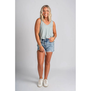 Camiseta sin mangas holgada de verano para mujer, ajustada, informal, ligera, elástica, para uso diario, colores y tallas personalizables - Product Image 6