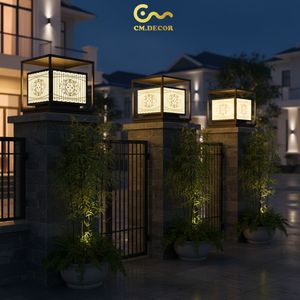 Lámpara de poste LED de luz constante CM Decor para exteriores/paredes/villas/jardines, de acero/inoxidable, 1 año de garantía, Vietnam, AC 220V (±10%) 300 lm - Product Image 3