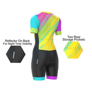 Traje de Natación para Triatlón y Ciclismo para Hombre, Talla Grande, Ligero, Transpirable, con Diseño de Logotipo y Talla Personalizados, Anti-UV, de Secado Rápido - Product Image 6