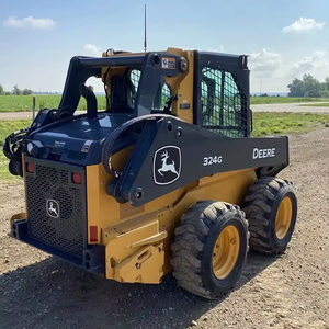 Cargadora retroexcavadora de ruedas John Deere 332G usada, cabina sellada, carga nominal de 45 toneladas, cargador frontal/mini cargador, modelo 2022, motor de 5 toneladas, rápida. - Product Image 1