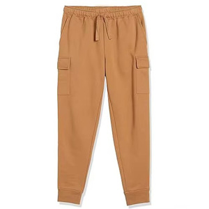 Men's Elastic Waist Breathable <b>Lightweight</b> Cargo Sweatpants Side Pockets Drawstring Closure Casual Knitted Streetwear <b>Joggers</b> - Product Image 1