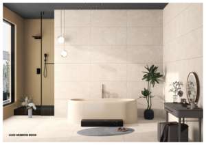 Carreaux de porcelaine de luxe à effet mat, grand format 600x1200, pour sols et murs, salon, cuisine, salle de bain et intérieur. - Product Image 5