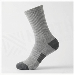 Crew <b>Socks</b> White Breathable Knitted Cotton Adult <b>Running</b> Summer Sports <b>Socks</b> - Product Image 3