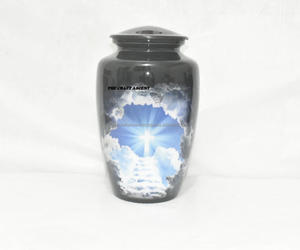 Urna de cremación de aluminio personalizada al por mayor para cenizas de mascotas, urna de cenizas de metal para adultos y mascotas para suministros funerarios - Product Image 6