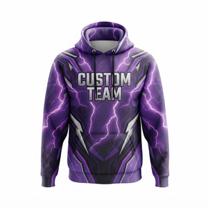 Personalized Full Print Sports Hoodie Premium Polyester Sublimation 6XL Unisex Winter Regular <b>Fit</b> for Teams - Product Image 3