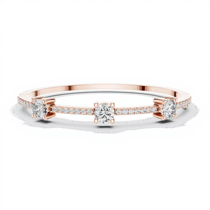 CLASSIC LAB GROWN 3.6CT CUT DIAMOND STIFF BRACELET SET 18KT ROSE <b>GOLD</b> RHODIUM PLATED CERTIFIED LUXURY DAILY OFFICE WEAR - Product Image 1