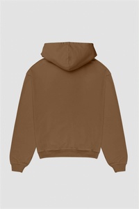Sudadera con Capucha y Cierre para Hombre, Color Verde Oliva, Corte Regular, Color Sólido, Estilo Casual para Otoño, 100% Algodón, Diseño con Bolsillos - Product Image 3