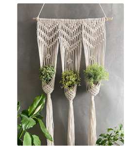 Customized Macrame Plant Hanger for <b>Wall</b> and Window Decoration - Product Image 1
