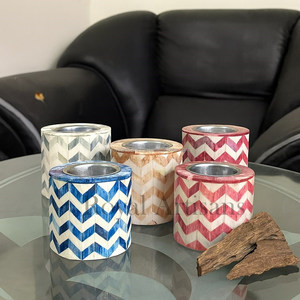 Soporte de incienso de resina hecho a mano de lujo, quemador Bakhoor de latón con incrustaciones de hueso, quemador Medkhan árabe Oud para decoración del hogar, decoración de Ramadán - Product Image 2