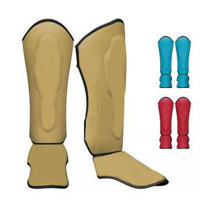 Espinilleras Profesionales de Protección con Marco de Acero Ligero, Acolchado Interior Suave y Exterior de Cuero PU Resistente a Impactos - Product Image 1