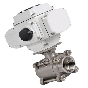 Válvula de Bola de Acero Inoxidable con Control Eléctrico de Alta Presión de 12V, Rosca BSP, Montaje ISO, OEM, C-Way - Product Image 2