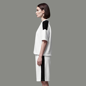 Artículo en Oferta: Conjunto de 2 Piezas para Mujer, Camiseta y Pantalones Cortos Oversize 100% Algodón, Ropa de Verano de Alta Calidad, Conjunto de Pantalones Cortos de 2 Tonos - Product Image 6