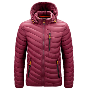 Classic Hooded Puffer Jacket for Men Quilted Thick <b>Warm</b> Padded Winter Outerwear Streetwear Casual Fashion Coat - Product Image 1