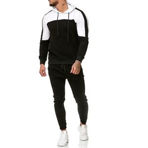 2025 nuevo diseño, venta al por mayor, ropa de calle con capucha para hombre, chándal para entrenamiento de gimnasia, conjunto de 2 piezas, logotipo personalizado, colores 100% - Product Image 1