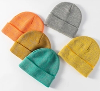 Bonnet tricoté camouflage personnalisé unisexe, chaud d'hiver, à revers, style streetwear décontracté, vente en gros, logo OEM