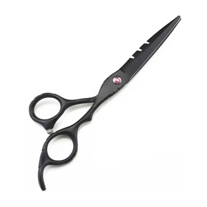 Tijeras Profesionales Duraderas para Adelgazar el Cabello, Acero Inoxidable 440C, 28 Dientes, Punta Afilada, para Diestros, Mango Largo - Product Image 2