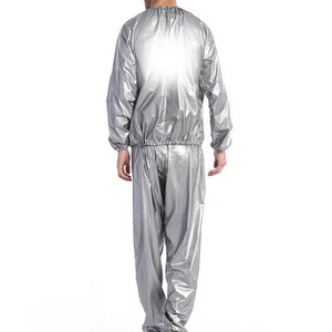 Combinaison de sauna pour hommes, combinaison de sudation pour la perte de poids, imperméable, pour l'entraînement physique, le jogging, la course à pied, avec capuche, OEM personnalisé - Product Image 4