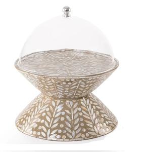 Soporte para Pastel y Postres de Mesa, Acabado en Oro, Elegante, Vintage, Redondo, de Metal - Product Image 4