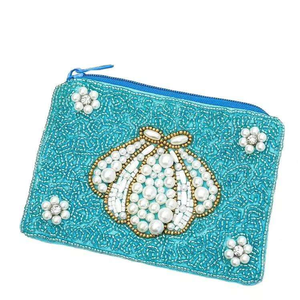 Hot Selling Handmade Beaded Coin Pouch <b>Small</b> Zipper Purse Vintage Ethnic <b>Wallet</b> for Women At Best Price - Product Image 4