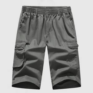 Pantalones Cortos Casuales para Hombre, de Secado Rápido, con Bolsillo de Solapa, Color Gris Carbón Camuflado, Tejido de Malla de Algodón Transpirable, Venta Caliente - Product Image 1