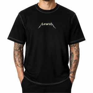 Custom <b>Men</b> Oversized Streetwear Graphic T-Shirt High Quality Digital Print Gothic Skull Heavyweight <b>Black</b> Casual Cotton TShirt - Product Image 1