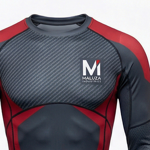 Camiseta de Compresión Titan Shield de Manga Larga para Hombre, para Gimnasio, Entrenamiento, Rendimiento Táctico, Transpirable, Ecológica, de Secado Rápido, MALUZA - Product Image 2