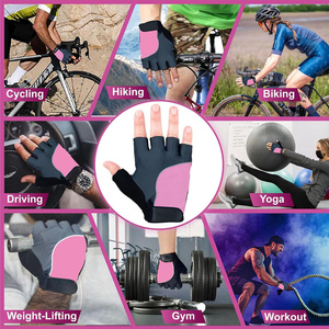 Gants de vélo en matériau Amara pour hommes et femmes avec coussinets en gel absorbant les chocs - Product Image 6