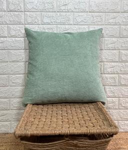Funda de Cojín Cuadrada de Pana Verde, Estilo Nórdico, con Rayas, para Decoración del Hogar - Product Image 1