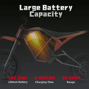 Super <span class=keywords><strong>Moto</strong></span> Cross Électrique 48V 1500W Tout Suspendue pour Aventures en Terrain Extrême - Product Image 4
