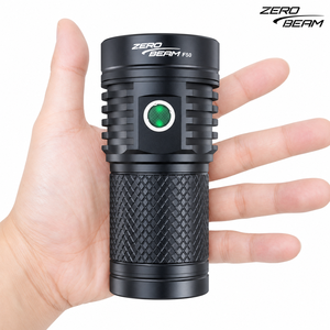 ZeroBeam F50 Professional 6-LED Rechargeable Flashlight IPX8 Waterproof 17000 Lumens 560m Beam Distance Tempered Mineral Glass - Product Image 1