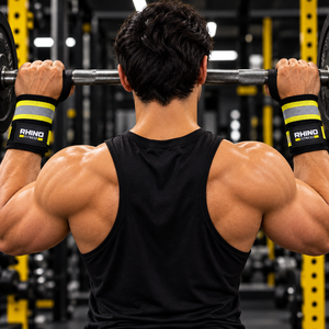 ผ้าพันข้อมือลายพราง Rhino Fitness ผ้าฝ้าย แถบสะท้อนแสง ติดตีนตุ๊กแก สำหรับมือซ้าย ช่วยพยุงข้อมือสำหรับยกน้ำหนัก - Product Image 4