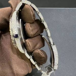 Reloj de Lujo con Moissanita y Diamantes Cuadrados Clásicos, Estilo Hip Hop, Cadena Cubana, el Más Vendido, Brillante y de Moda - Product Image 3