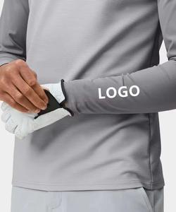 Sudadera con capucha personalizada con cuello alto y media cremallera, camiseta de forro polar para hombre, suéter de golf con cremallera de 1/4 y cuello alto, jersey de golf. - Product Image 4