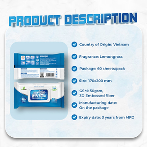 Lingettes antibactériennes de marque personnalisée: élimination 99.9% des virus et des bactéries, pour le nettoyage et la protection quotidienne, personnalisées avec votre logo - Product Image 2