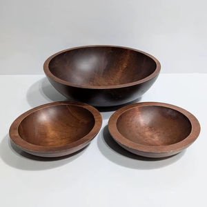 Tazón Pequeño de Madera de Acacia Pulida, Estilo Árabe, para el Hogar y Hoteles, para Comida, Arroz, Sopa y Salsas - Product Image 1