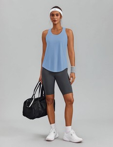 Débardeur sans manches tendance pour femme en tissu extensible doux, décontracté, mode estivale, basique, confortable, respirant et léger - Product Image 5