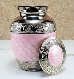 Elegant Brass Cremation Urn Keepsake for Human <b>Ashes</b> Memorial <b>Ashes</b> Container Jar <b>Pot</b> for Home Tribute - Product Image 5