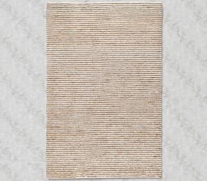 Alfombra de Yute y Lana Hecha a Mano, Alfombra Natural Trenzada Ecológica, Alfombra Rústica Estilo Boho para Sala de Estar, Dormitorio, Decoración del Hogar - Product Image 6