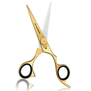 Ciseaux de coupe de cheveux Ciseaux de coiffeur en acier inoxydable de 6.5 pouces Ciseaux de coiffure avec lames lisses et tranchantes Or - Product Image 1