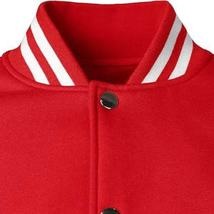Veste bomber universitaire unisexe en toile de haute qualité avec broderie chenille, motif géométrique, imperméable et à capuche - Product Image 4