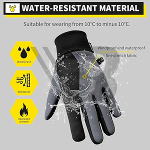 Best Supplier Winter Outdoor Riding Warm <b>Touch</b> <b>Screen</b> <b>Gloves</b> Windproof Reflective Strip Sports Cycling <b>Gloves</b> - Product Image 3