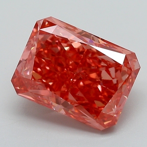 Diamant rose vif fantaisie certifié IGI, cultivé en laboratoire, taille radiant, diamant non monté pour la vente en gros de bijoux fins - Product Image 1