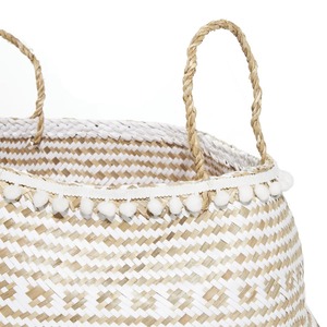 Large Designer Woven Macrame Basket For <b>Laundry</b> Clothes Storage And Aesthetic Home Decor Organizer Wholesale From India - Product Image 5
